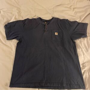 Carhartt Men's Dark Blue Henley Tee